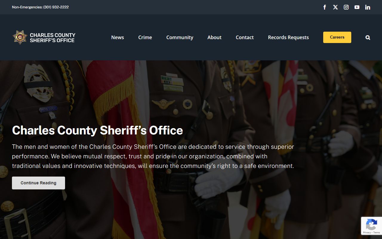 Charles County criminal court records sheriff office website