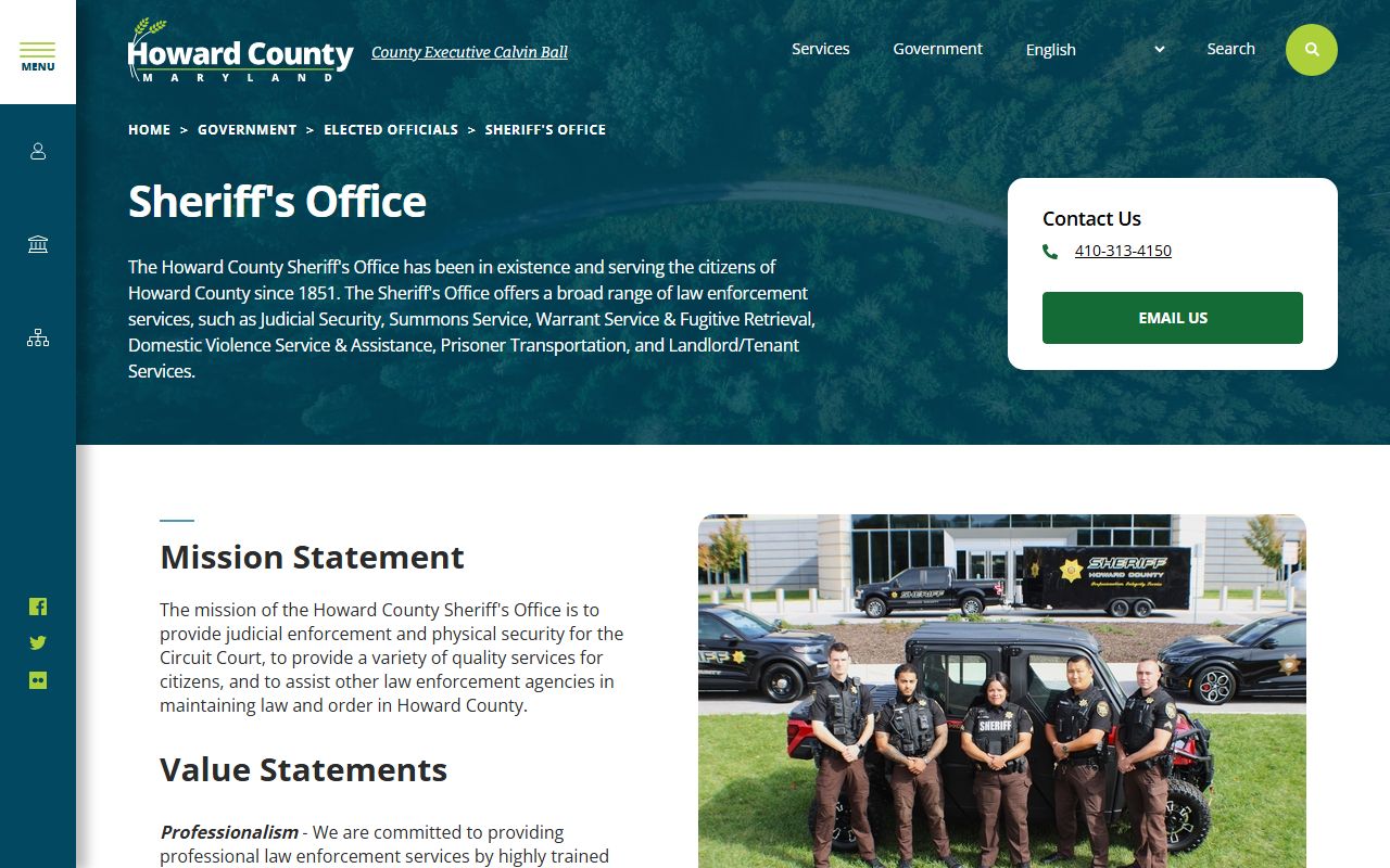 Howard County criminal court records sheriff office